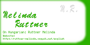 melinda ruttner business card